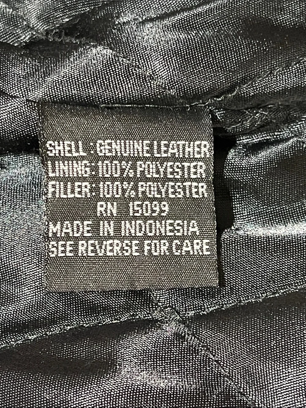 John Henry Black Genuine Leather Car Coat Jacket Quilted Lined Men’s M